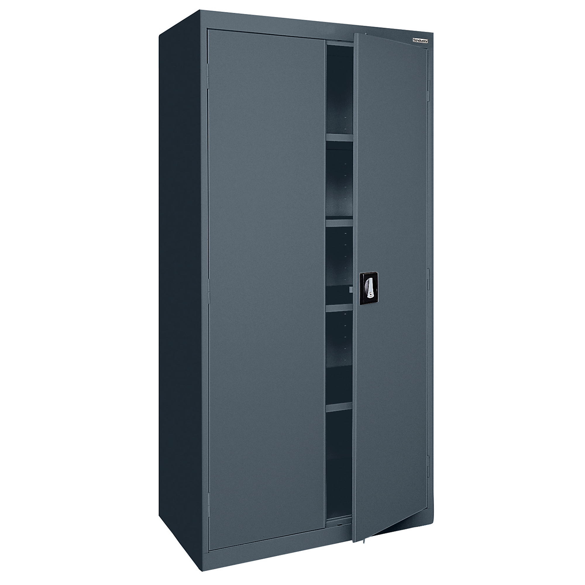 Sandusky Lee Elite Series Welded Cabinet - 36in. x 18in. x 72in., Heavy-Duty Steel, Locking, Charcoal, Model# EA4R361872-02